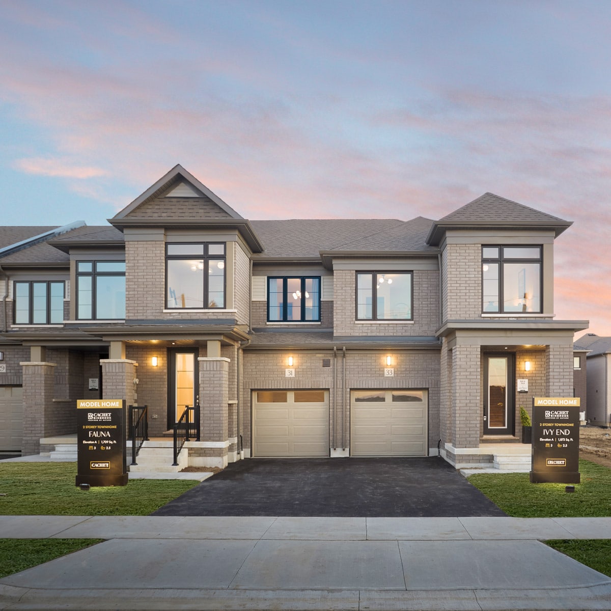 Model home exterior