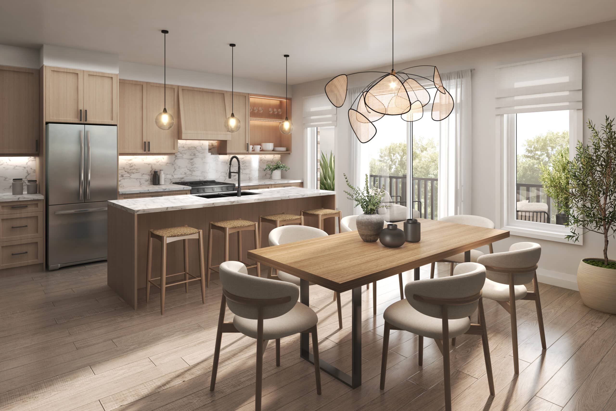 Kitchen & Balcony