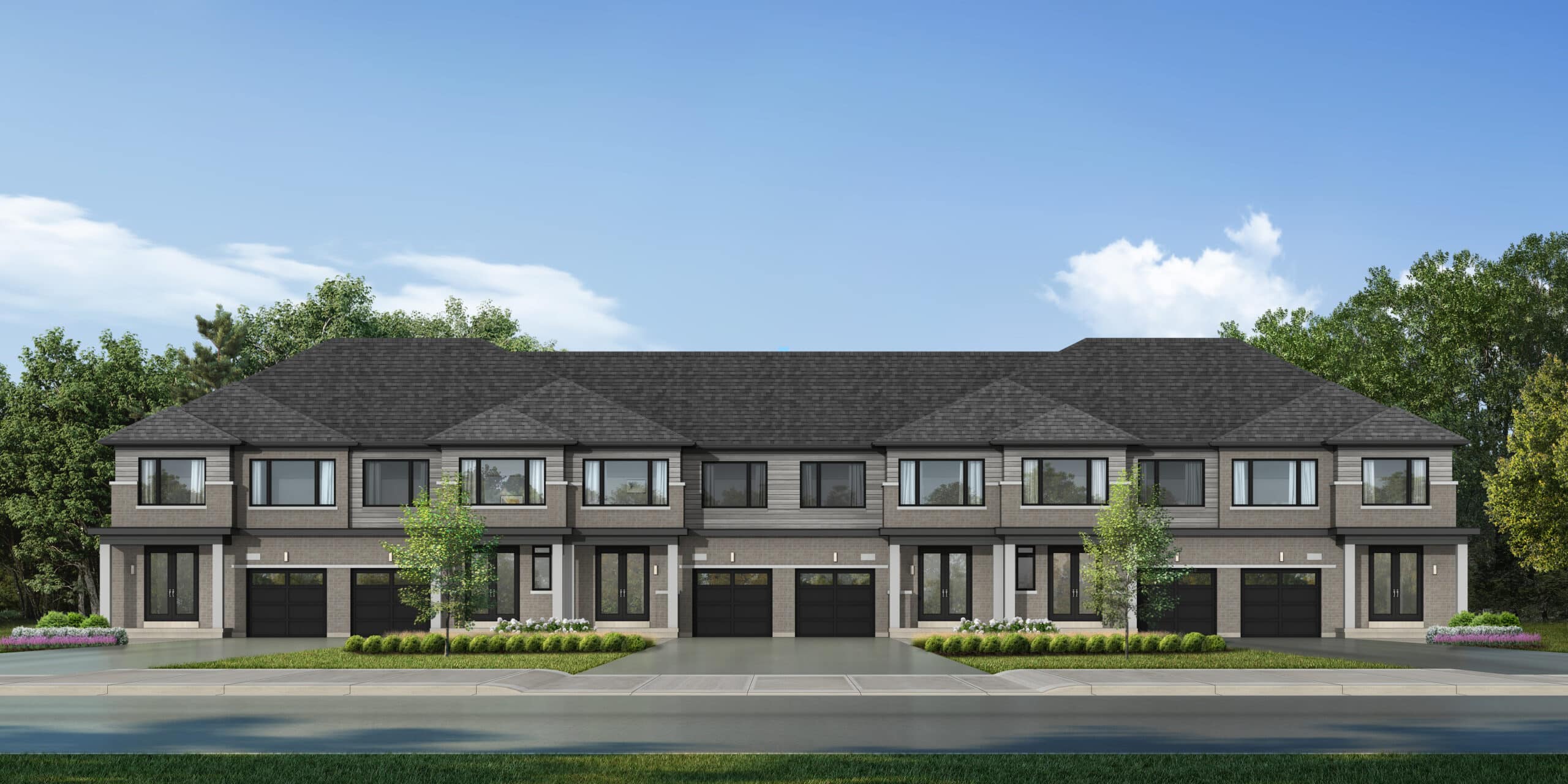 Townhome exterior rendering
