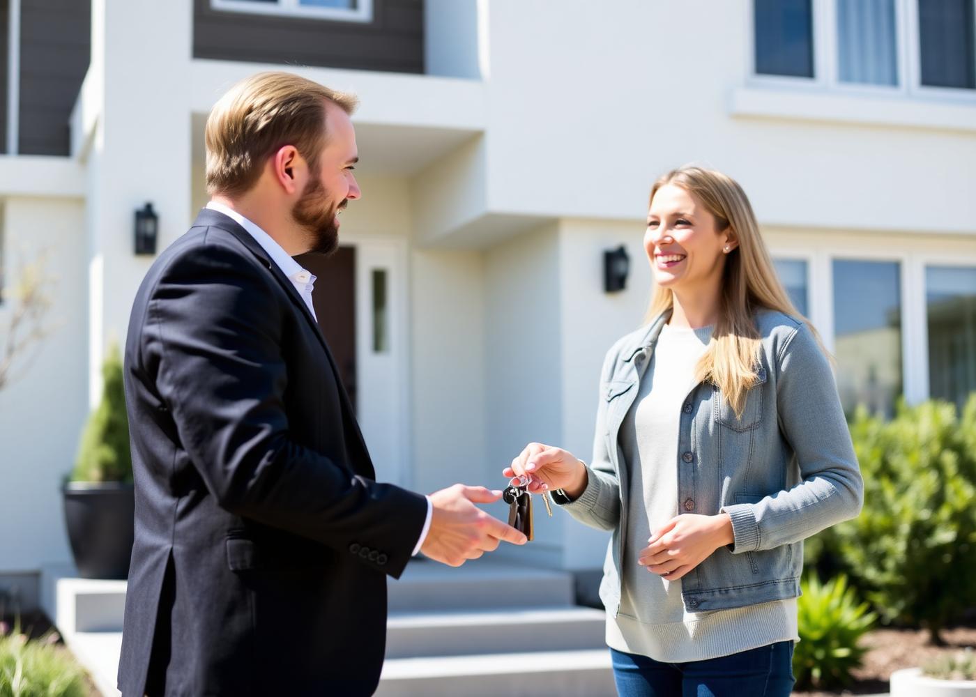 Handing over keys